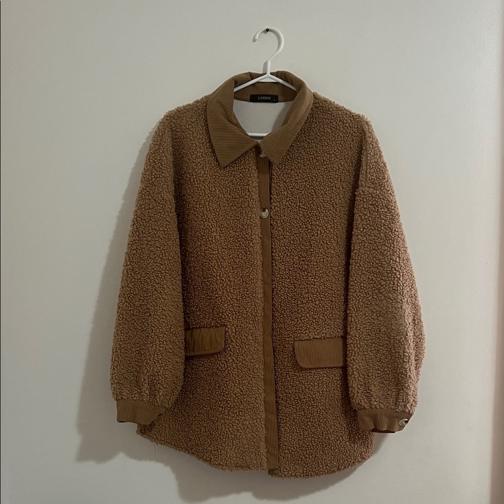 Amazon Women's Brown Teddy Coat